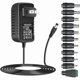 thumbnail image 1 of wonima11 Universal AC Adapter 12V 2A Power Supply Charger 24W AC110V to DC12V 2000mA 1500mA 1000mA 500mA Power Driver 11 DC Plug Tips 12 Volt Converter Inverter Transformer ac dc Adapter(DC12V~2A), 1 of 1