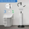 thumbnail image 4 of Toilet Paper Holder Stand for Floor,Matte Black Adjustable (12.4" to 22.8") Bathroom Toilet Tissue Holder, Free Standing Toilet Paper Roll Holder with Storage, Stainless Steel
Visit the RUMOSE Store, 4 of 18