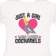 thumbnail image 4 of Inktastic Cockatiel Just A Girl Who Loves Girls Long Sleeve Baby Bodysuit, 4 of 5