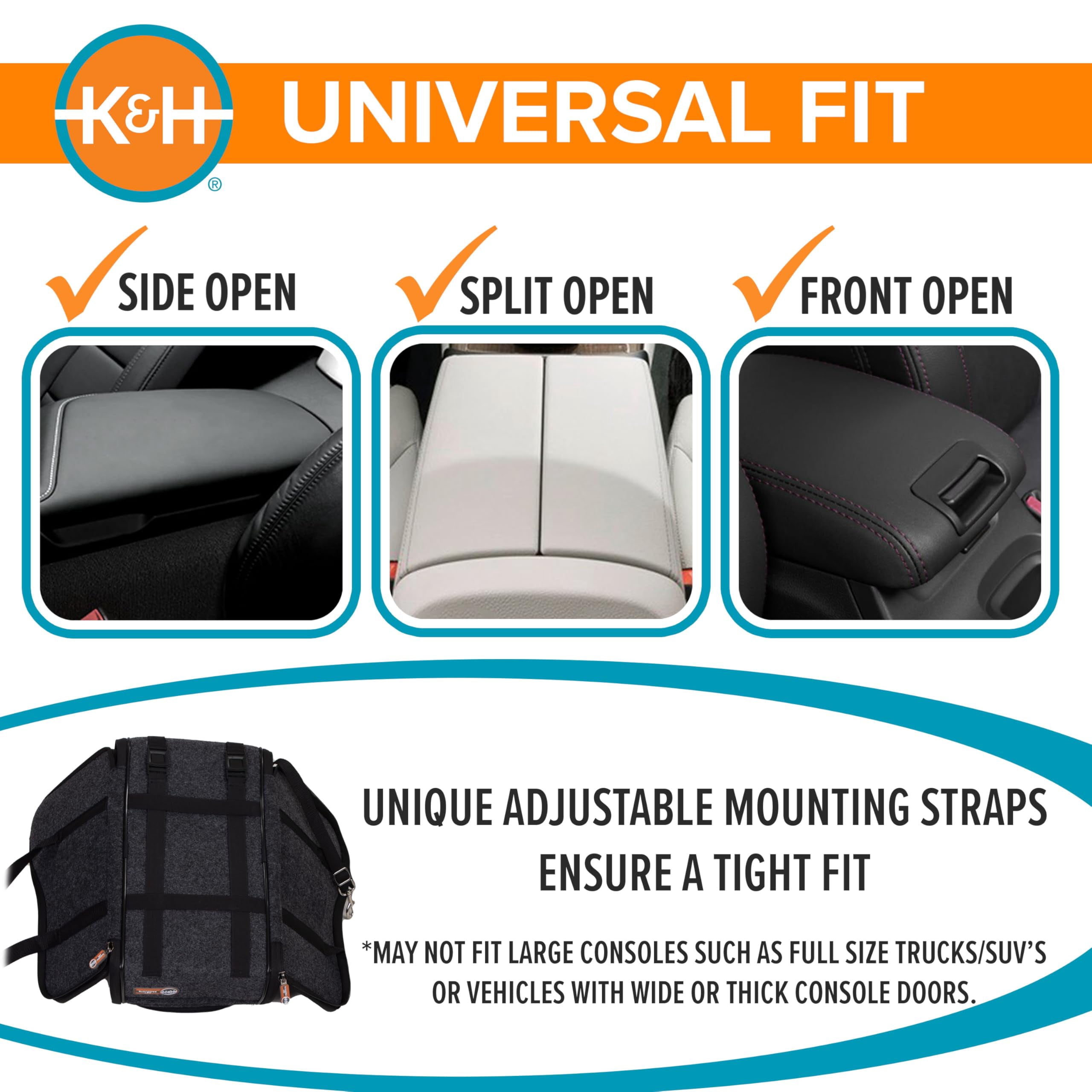 Center Console Dog Car Seat For Small Dogs & Cats  Secure Armrest Booster Carrier With Safety Tether Zippered Enclosure 2 Pockets Washable Plush Pad Pets Under 8 Lbs.