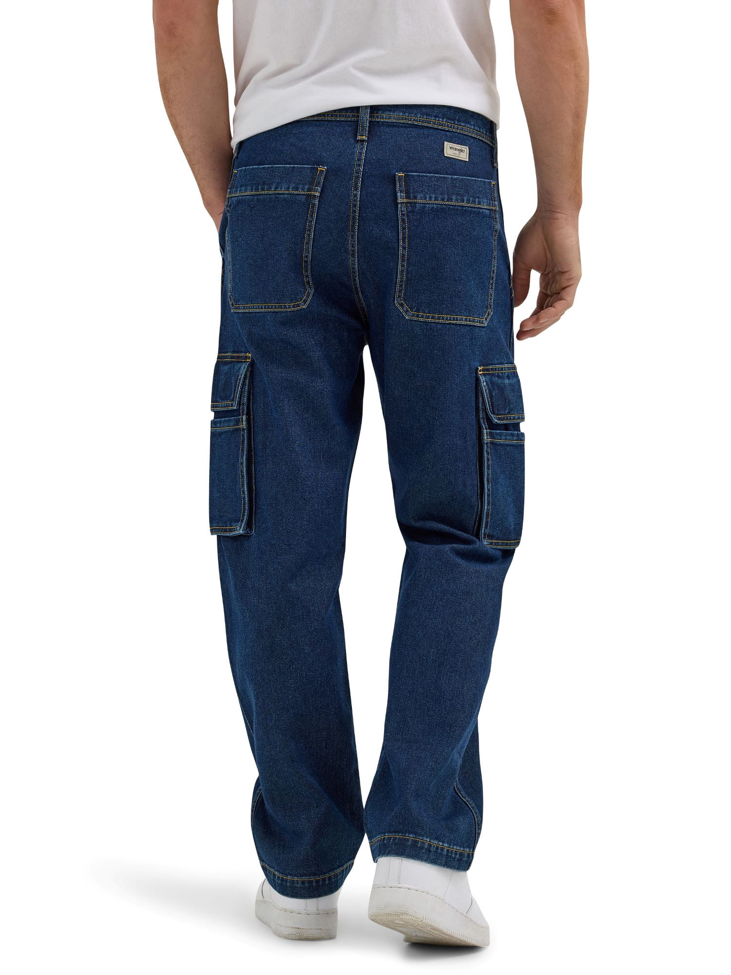 Wrangler® Men's Straight Leg Denim Cargo Pants