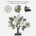 thumbnail image 4 of Joveco 25" Handmade Metal Leaves Sculpture, Rustic Table Top Abstract Large Craft Sculpture Artwork Boho Home Decor for Living Room, 4 of 8