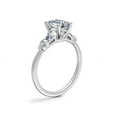 thumbnail image 3 of 1.00 Carat Excellent Emerald Cut Natural Diamond Unique Solitaire with Accents Ring for Women Solid 18K White Gold Size 8.5, 3 of 8