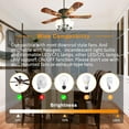 thumbnail image 4 of Universal Ceiling Fan Remote Control Kits with Light Dimmer 3 Speed FAN28R Receiver Lamp Dim Remote Replacement for Harbor Breeze Hampton Bay Hunter,Replace FAN-53T 2AAZPFAN53T 11T KUJCE9103 UC7030T, 4 of 5