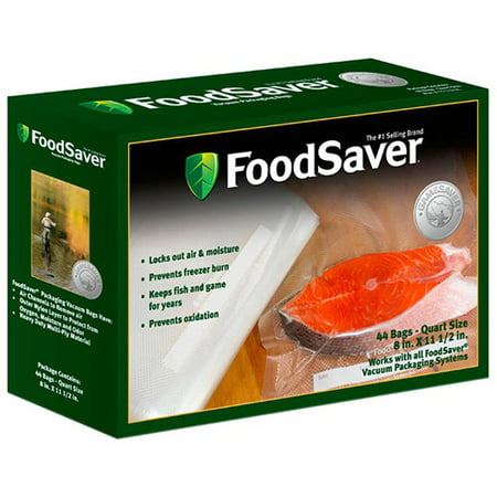 Food Saver GameSaver 8 x 11&quot; Quart-Size Bags, 44-Pack - www.bagsaleusa.com