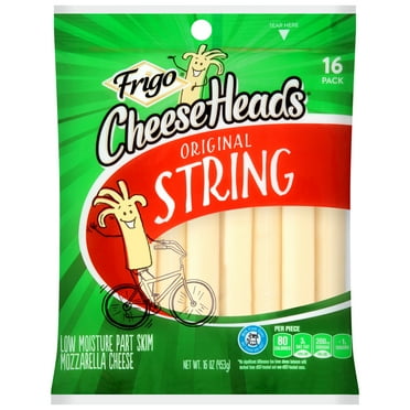 Frigo® Cheese Heads® Original Mozzarella String Cheese Snacks, 16 oz, 16 Count