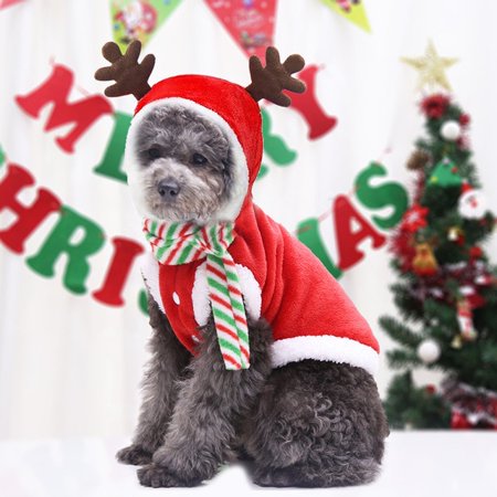 Cat Cotton Clothes Funny Autumn and Winter Old Man Elk Snow