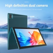 Android 15 Tablet, 10 inch 2 in 1 Tablets with Keyboard, 12GB RAM 64GB ROM 1TB Expand, Quad-Core 2.0Ghz CPU, 5G WiFi 6, BT5.0, 1280x800 HD Touchscreen, 6000mAh, Widevine L1, GMS Tablet, Navy