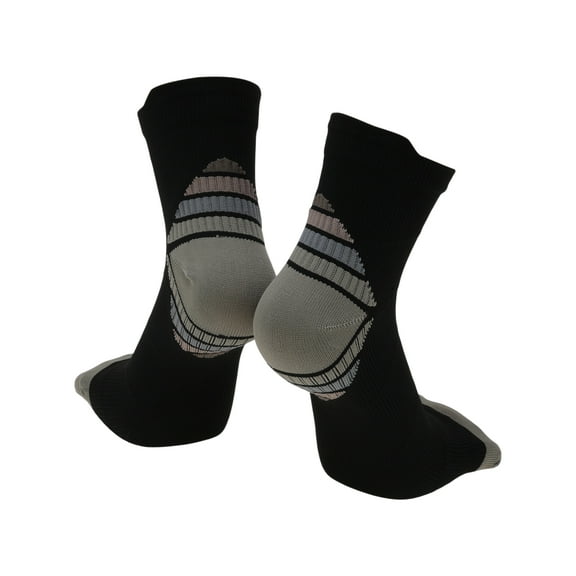 Unique Bargains Cycling Socks Quick-Drying Outdoor Bike Socks Gray Black Size XL Neutral and Universal 1 Pair Color Matching