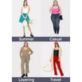 thumbnail image 2 of Stretch Is Comfort Women's Double Layer Tank Top Black 3X, 2 of 7