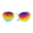 thumbnail image 2 of Womens 90s Color Mirror Boyfriend Style Sitcom Star Sunglasses Gold Rainbow, 2 of 3