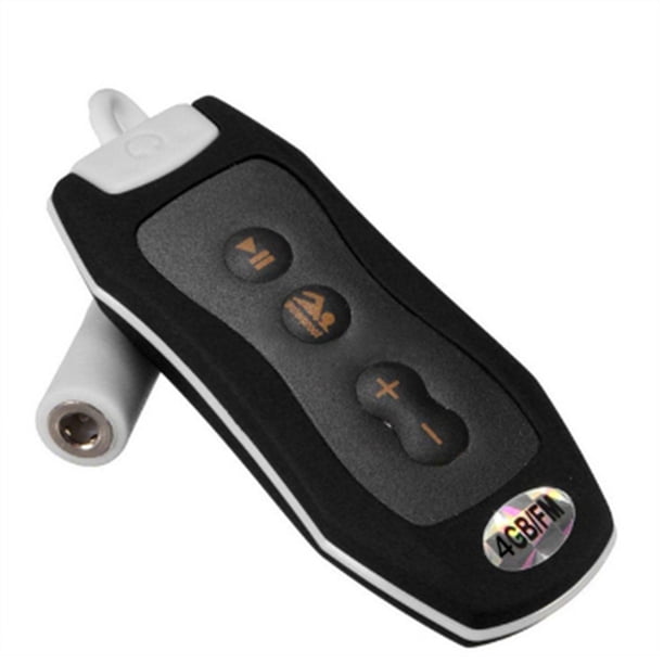 Reproductor de MP3 con Clip IPX8 Resistente Al Agua Radio FM Sonido EstéReo NatacióN Buceo Surf Ciclismo Deporte Reproductor de MúSica con FM(A)