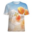 thumbnail image 5 of Juicy Peach Women's Short Sleeve Tops Casual Blouses T Shirt, 5 of 6