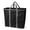 Black Gray, variant on CleverMade Collapsible Laundry Caddy Tote Hamper 2 Pack 64L, Denim Gray