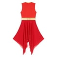thumbnail image 6 of CHICTRY Womens Metallic Color Block Patchwork Lyrical Contemporary Dance Dress, 6 of 7
