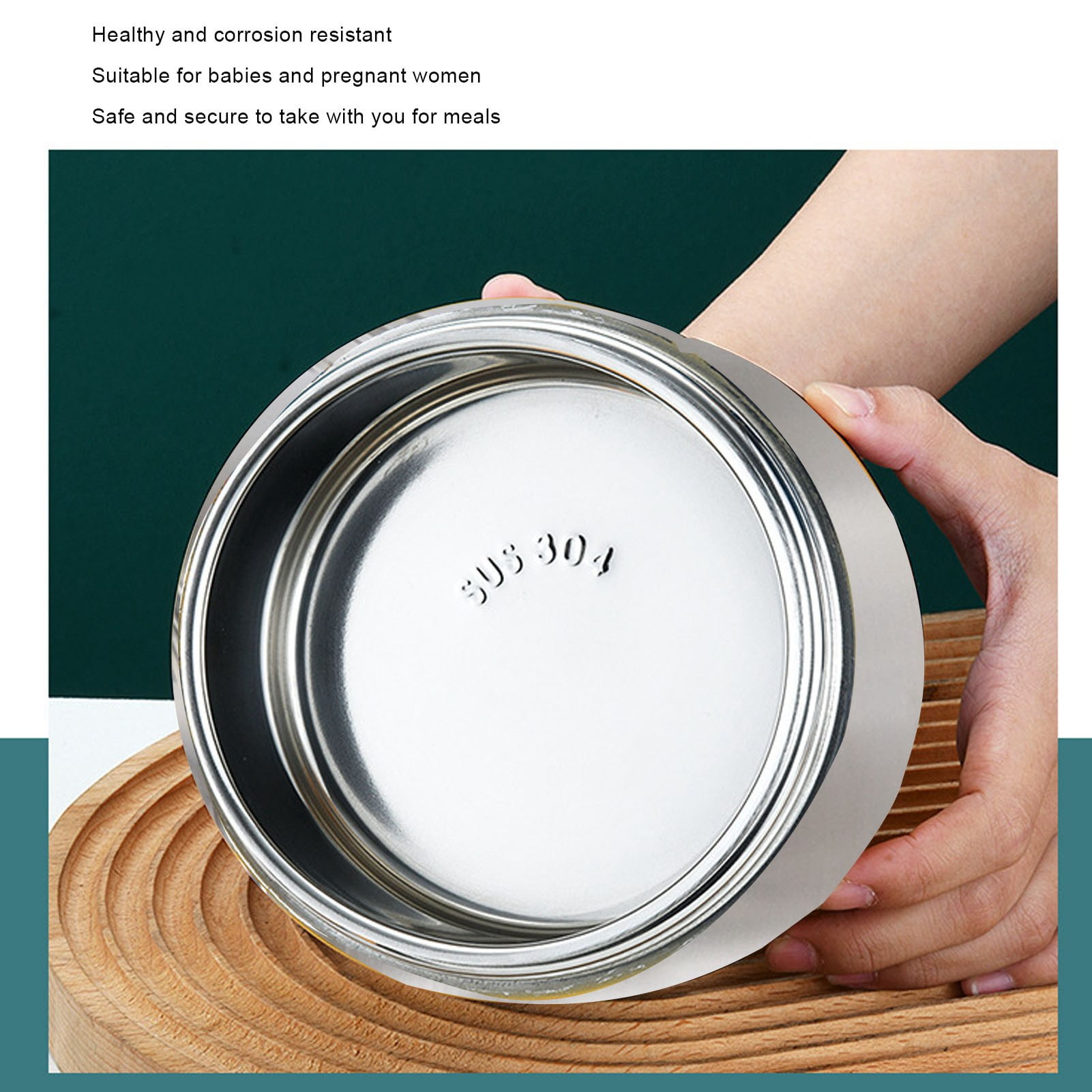 4 Layer Stackable Compartment Insulation Bento Lunch BoxStainless Steel Lunch Container With Airtight Cover Food Compartment for Outdoor Travel