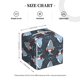 thumbnail image 4 of Balery Shark Wearing Swim Ring Porta Pañuelos de Cuero con Estampado – Funda Moderna Cuadrada para Caja de Pañuelos, Dispensador 5x5x5'', 4 of 7