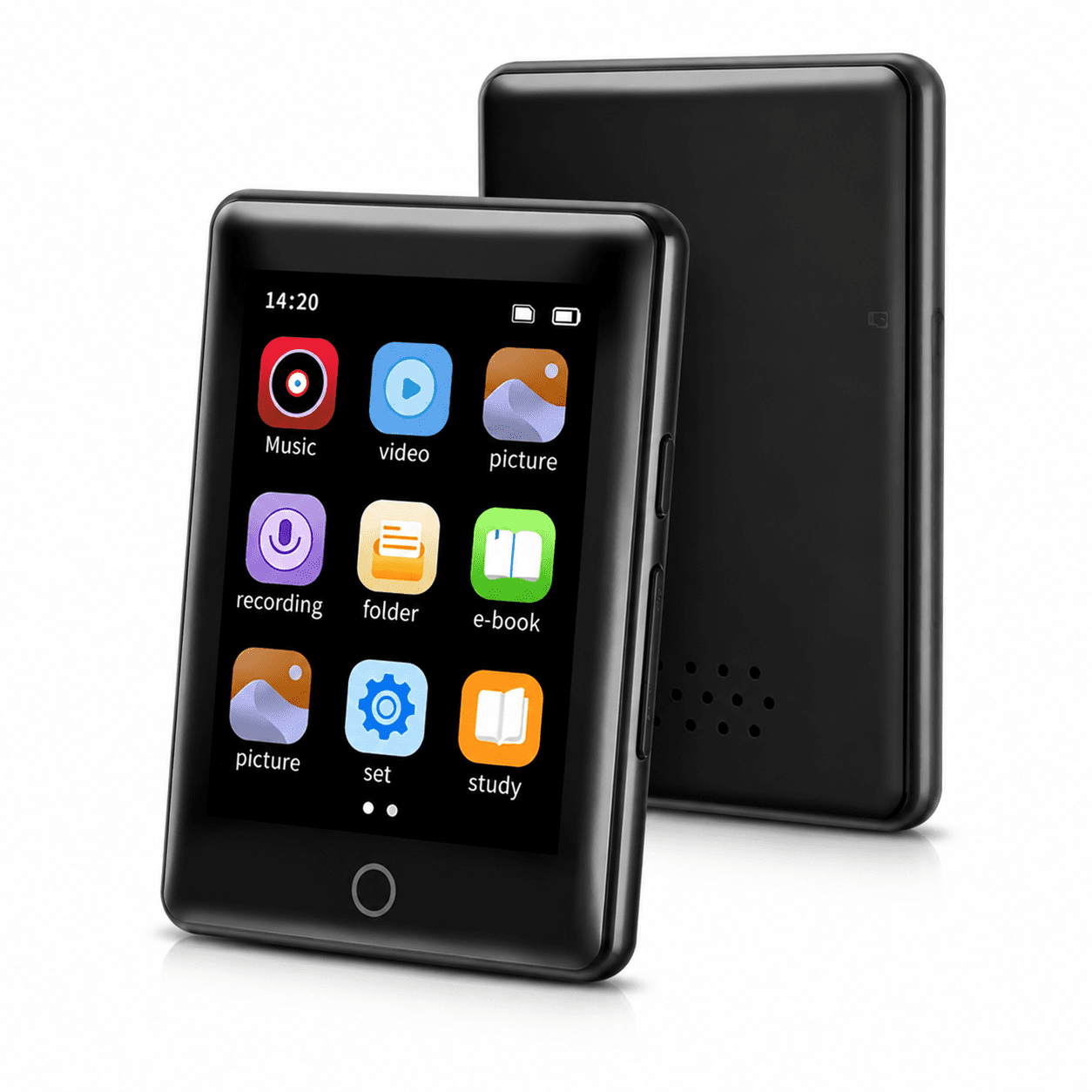Capacitive Touch Screen,3.0 Inches MP3 Player with Bluetooth and WiFi,Portable Digital Audio Player with Built-in Speaker, Ebook, Voice Recorder, Dictionary, Video Playback