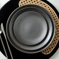 thumbnail image 2 of Stone Lain Valencia 16-Piece Dinnerware Set Porcelain, Metallic Grey, 2 of 6