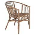 thumbnail image 3 of SAFAVIEH Adriana Solid Rattan Bucket Chair, Grey Wash, Set of 2, 3 of 7