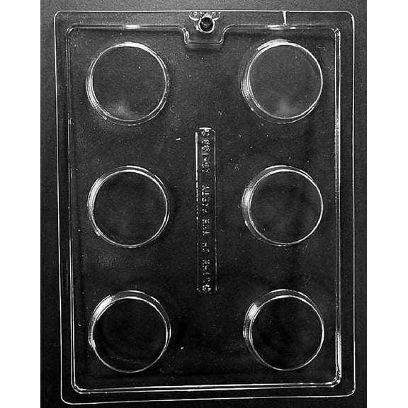 Plain Cookie Chocolate Candy Mold with Exclusive Molding (Pack of 3)