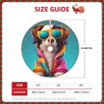 thumbnail image 2 of Sikiie Colorful Sunglasses Dog Christmas Tree Skirt, Christmas Tree Decorations, Christmas Decor, Tree Mat Decoration(30-48IN)-48", 2 of 6
