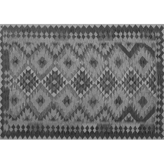 Ahgly Company Indoor Rectangle Southwestern Gray Country Area Rugs, 3' x 5'