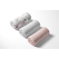 thumbnail image 5 of Sweet Jojo Designs Watercolor Floral Pink and Grey Girl Fitted Crib Sheets Set 3 Piece, 5 of 6