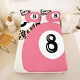 thumbnail image 2 of jejeloiu Cheetah Leopard Pattern Full Size Sheets,Billiard Games Gamer Bed Sheets For Girls Teens 4pcs, 2 of 6
