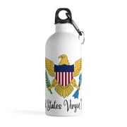Virgin Islands Flag Stainless Steel Water Bottle