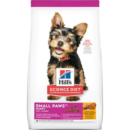 Hill's Science Diet Puppy Small Paws Chicken Meal, Barley & Brown Rice Recipe Dry Dog Food, 15.5 lb