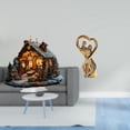 thumbnail image 2 of Escultura de escena de , adorno de mesa, estatua de pareja, figura de acrílico, cerámica, decoración de pie, regalo de boda único, adecuad, 2 of 8