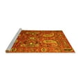 thumbnail image 2 of Ahgly Company Machine Washable Indoor Rectangle Persian Yellow Traditional Area Rugs, 8' x 10', 2 of 4