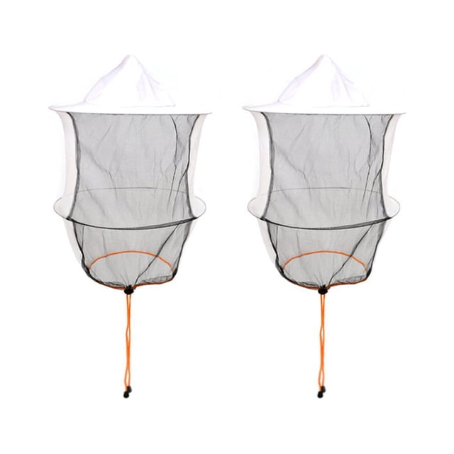 Sombrero de apicultura Scienceny 2 unids/set con malla de tela blanco
