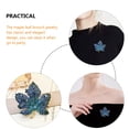 thumbnail image 3 of Raindrops Thanksgiving Jewelry for Women 1Pcs Maple Leaf Brooch Pin Alloy Blue Decorative Classic Party, 3 of 8