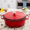 thumbnail image 5 of Lodge Cast Iron 7 Quart Enameled Dutch Oven, Red, 5 of 5