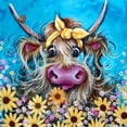 thumbnail image 1 of Cuadros Decorativos 5D DIY Diamond Painting Kits completo redondo taladro flor becerro mosaico imagen pared DQrwqpou Nuevos Originales, 1 of 8