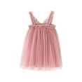 thumbnail image 5 of naisibaby Toddler Kids Baby Girls Cute Summer Mesh Dress, Elegant Wing Suspenders Dress Skirt Hot Pink 2-3T, 5 of 6