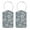 Multi1, variant on RATGON 2 Pack Luggage tag PU Leather with Stainless Steel Loop Fading Turtle Dorsal Leaves Travel Trip