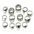 thumbnail image 2 of Women Rings Set,13pcs/set Simple Fashionable Retro Rings Set Rings Sturdy Construction, 2 of 9