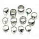 thumbnail image 1 of Juego de anillos, 13 piezas/juego de anillos retro simples de moda, anillos de rendimiento confiable, 1 of 8