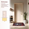 thumbnail image 3 of ODIKA 5'x7' Machine Washable Non-Slip Area Rug, Macabre Reptile Embracing Death Circular With Blooming Roses High Traffic Rug, Red, 39818, 3 of 7
