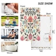 thumbnail image 6 of Yayeee 2 Pack Hand Towels for Bathroom 100% Cotton 16" x 28" Soft Absorbent Kitchen Towel, Beige Red Floral, 6 of 7
