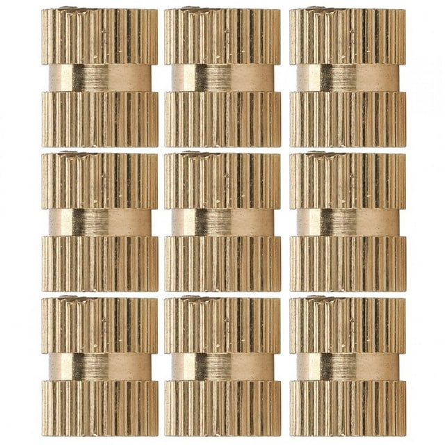 100PCS Brass Knurled Nuts Threaded Heat Embedment Nut Inserts Embedment Nut For 3D Printing Project