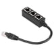 thumbnail image 4 of Adaptador divisor RJ45 cable adaptador Ethernet RJ45 de 1 a 3 puertos para evitar interferencias de señal externa Núcleo chapado en oro con cable de 1 m para oficina para el, 4 of 8