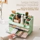 thumbnail image 5 of Organizador de maquillaje UFORU con 2 cajones grandes, color verde, 5 of 8