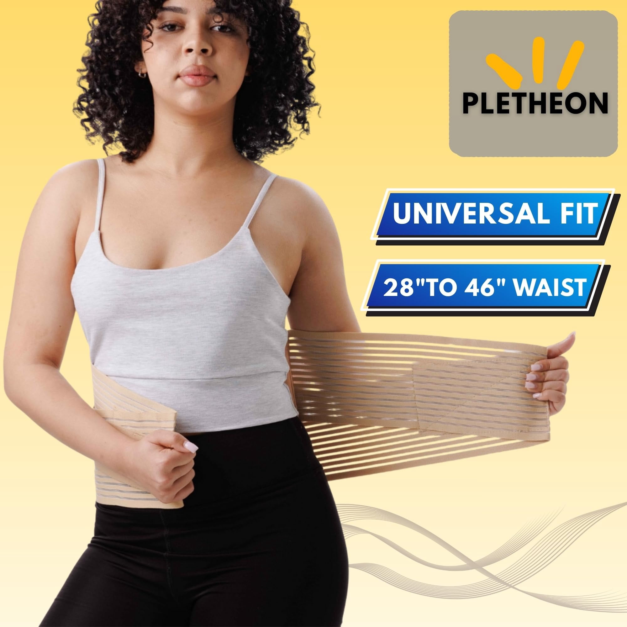 Adjustable Lumbar Support Belt for Lower Back Pain Relief Waist Brace for Men and Women | Posture Correction & Spine Support