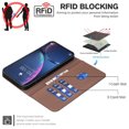 thumbnail image 2 of Allytechgroup Case for Samsung Galaxy S21 Ultra with Credit Card Slot, RFID Blocking PU Leather Slim Stand Wallet Flip Case Shockproof Full Body Cover Bumper for Samsung Galaxy S21 Ultra, Brown, 2 of 9