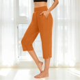 thumbnail image 2 of Women's High Waist Crop Pants Versatile Pull On Trousers for Summer Office Casual and Yoga Wear, 2 of 8