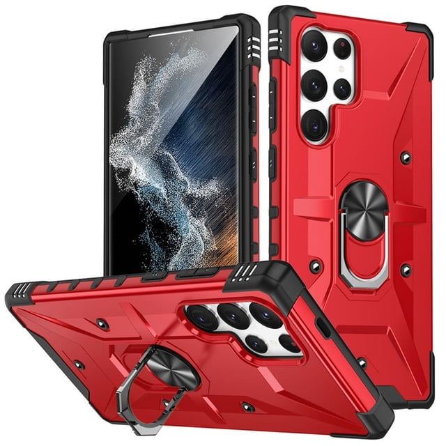 Case For Samsung Galaxy S26 Ultra/S26 Plus/S26, Super Slim Shell With Wireless Charging Anti-Fall Kickstand Cover